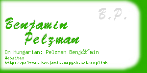 benjamin pelzman business card